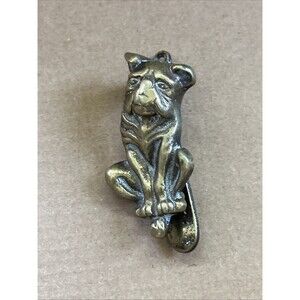 Vintage Solid Brass Bulldog English Door Knocker House Cottage Decor